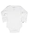 Ruffled Long Sleeve Layering Bodysuit - White - 6-12m
