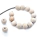 BronaGrand 100pcs 17mm Natural Color Round Ball Wood Spacer Beads Jewelry Findings Charms(About 17mm)