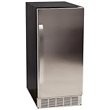 EdgeStar IB450SSP 50 lb. 15 Inch Wide Undercounter Clear Ice Maker with Drain Pump