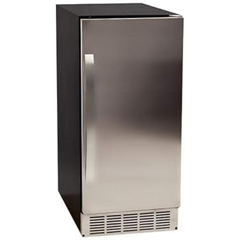 EdgeStar IB450SSP 50 lb. 15 Inch Wide Undercounter Clear Ice Maker with Drain Pump
