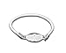 Lung Cancer White Ribbon Stretch Bracelet (Retail)