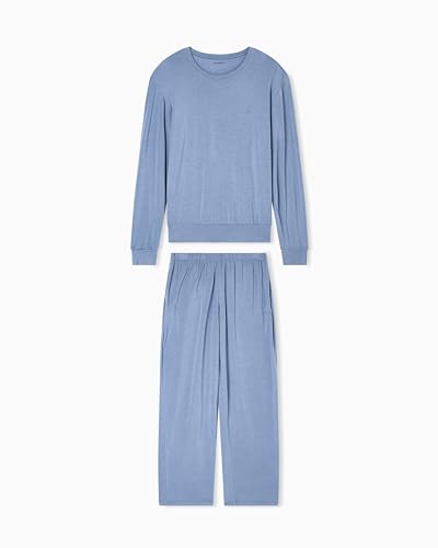Emporio Armani MAN'S TECH WOOL LONG PAJAMAS GREY S