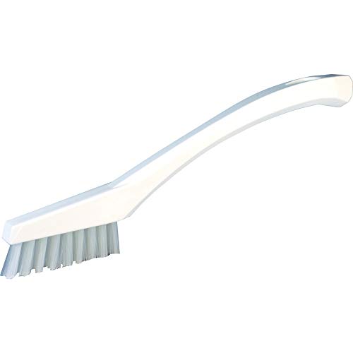 Vikan - 44015 Detail Brush, Multifunctional, Slip-Resistant Cleaning Tool, Extra Stiff Polypropylene & Polyester Bristle, 8 Inch, White