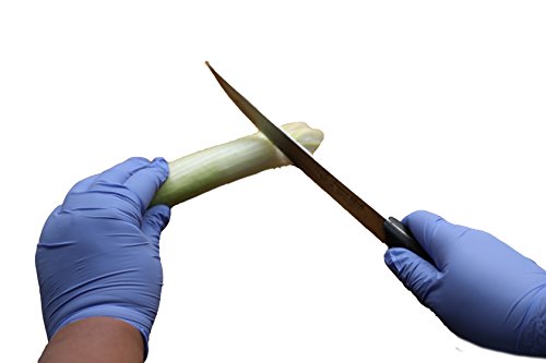 The Basic Nitrile Exam Gloves - Medical Grade, Powder Free, Latex Rubber Free, Disposable, Non Sterile, Food Safe, Textured, Indigo Color, Convenient Dispenser Pack of 100 Size L - Thumbnail 6