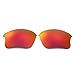 Walleva Replacement Lenses for Oakley Flak Jacket XLJ Sunglasses - Multiple Options Available (Fire Red Mirror Coated - Polarized)
