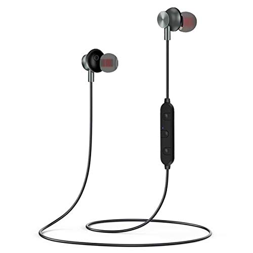 Bluetooth Headphones, Lightweight Wireless Earbuds with Magnetic Connection, IPX7 Water Resistant Bluetooth 4.2 Sports Earphones for Running Gym Exercise, Built-in Mic, 8 Hrs Work Time