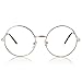 Vintage Clear Transparent Oversized Glasses Womens Eyewear Unisex Eyeglasses 55