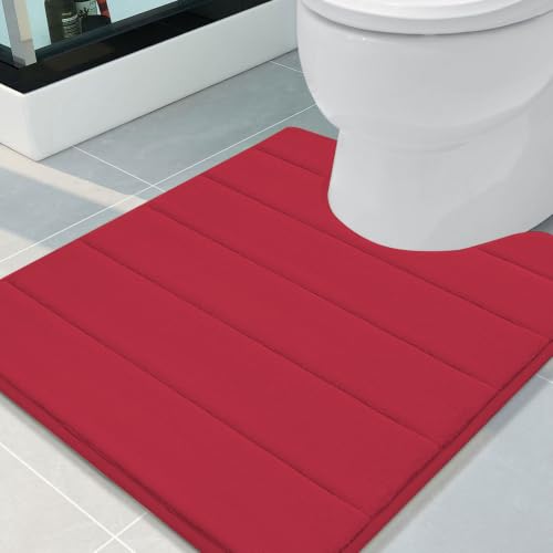 Buganda Memory Foam U-shaped Toilet Rugs