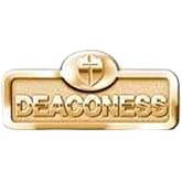Broadman Holman 466130 Badge Deaconess With Cross Magnetic Brass