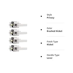 Probrico 4 Pack Square Door Levers Door