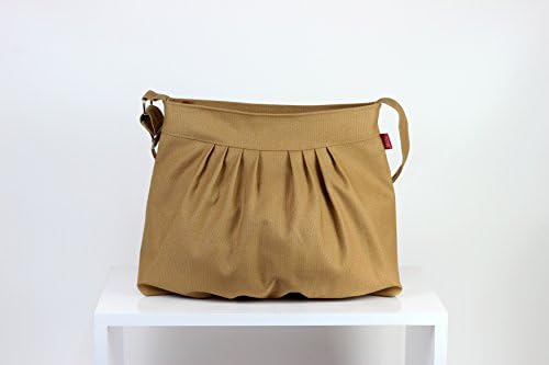 hippirhinoCrossbody Bags for Women Trendy Pleated Washable Medium Size Shoulder Hobo Purse Camel