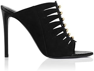Tamara Mellon Chief Designer Jimmy Choo Tribal Mules 10.5 Black