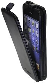 Cellet Vertical Flip Case with Card Slots for Apple iPhone 5/5S - Black