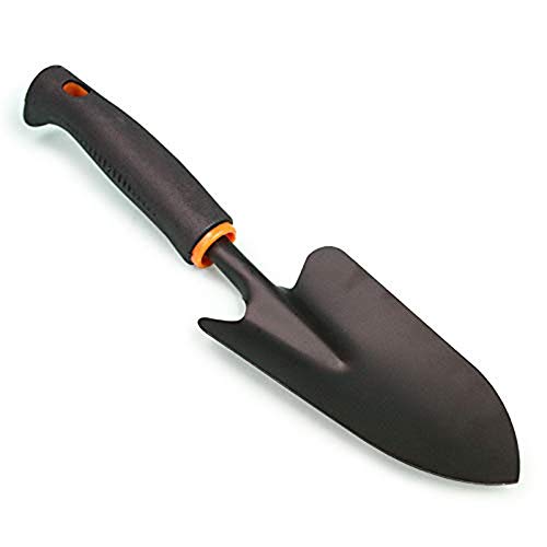 KABB HS-0014 12.6" Inch Pro-Grade Black Carbon Steel Garden Trowel Tool