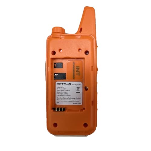Retevis RT22 Rechargeable Walkie Talkies, Long Range Two Way Radio for Adults, Portable Handheld Radio, Voice Activated, Emergency Alarm, Outdoor Hiking Travel(4 Pack, Orange)