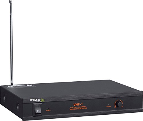 Ibiza - VHF1A - Drahtloses Mikrofonsystem mit 1 VHF-Mikrofon und 1 Empfänger - 1 Kanal 207,5MHz - Schwarz – Bild 3