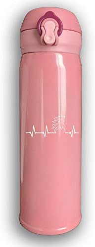 Horse Heartbeat Vacuum Insulated Cup - Double Walled Vacuum Insulated Stainless Steel Travel Mug 17 Oz