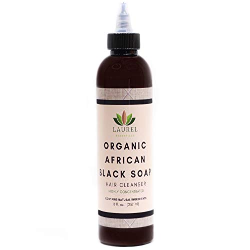 Organic African Black Soap Shampoo (8oz 
