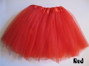 Basic Ballet Tutu - 3 Layers of Tulle - Red
