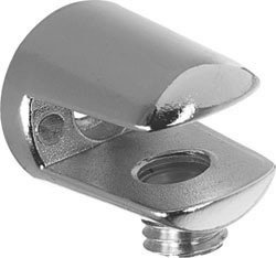 PACK OF 8 Small supports for glass SHELF 4-6mm thick - CHROME plated