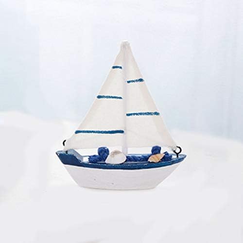 QIingTanger Vintage Mediterranean Style Marine Nautical Sailing Boat Ship Wood Crafts