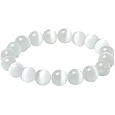 COLORFUL BLING Natural Powerful Selenite Bracelet Healing Crystal Energy Stone Concentration Spirituality Handmade Fashion Jewelry Gift for Women
