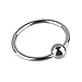 Beauty7 Stainless Steel Glans Cock Ring with Joy Ball Bead Man Male Harder Stronger Erection Enhancing Delay Premature Ejaculation Sexual Stamina Enhancer Sex Toy (1