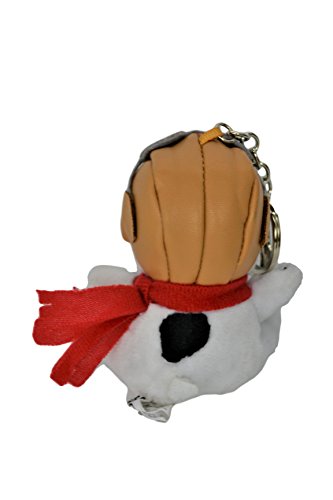 Snoopy Flying Ace Car Accessory Cute Soft Plush Ultra Detail Chain Keychain Bag Charm Key Clip Pendant 4" H Tall. Car Keychain .Limited Edition