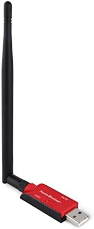 Panda Wireless® PAU0B AC600 Dual Band (2.4GHz and 5GHz) Wireless N USB Adapter W/High Gain Antenna - Windows 7/8/8.1/10/11, Chrome OS, Zorin, Mint, Ubuntu, openSUSE, Fedora, Kali Linux and Raspbian
