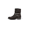 VJH-confort-Womens-Mid-Calf-BootRound-Toe-Low-Heel-Comfort-Slouchy-Bootie-with-Side-Zipper-Buckle-Strap