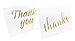 Thank You Cards Bulk 36-Pack Thank You Cards, 6 6 Gold Font Designs, Thank You Notes, Envelopes Included, 4 x 6 Inches