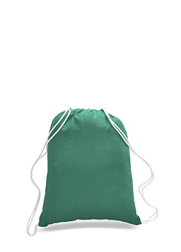 Pack of 2 -Eco-Friendly Reusable Drawstring Bag Economical 6 oz. Cotton Canvas Drawstring Bag Cinch bags size 14