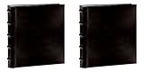 : Pioneer Photo Albums CLB257-BL Leather Bi-Directional Album 5X7 2-UP 200 Photo Black (Black Bundle)