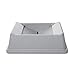 Rubbermaid Commercial Products Untouchable Square Swing Lid for 35G & 50G Containers, Gray (FG266400GRAY)