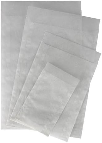 Lindner 713 Glassine Envelopes 70 x 150 mm, Transparent, 70 x 150 month