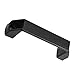 ZYHW Black Plastic Cabinet Rectangular Section Door Pull Handle 5.5”