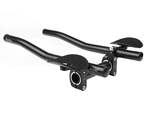 Improved TT Rest Handlebar CarbonEnmy Aluminium Aero Bar Triathlon Handlebar Attachment for 31.8/26/25.4 mm Time Trial Road Bike MTB 34 cm Black
