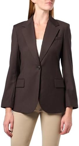 Theory Women's 2 Button Tailor Jacket Sleek Flannel, New Charcoal