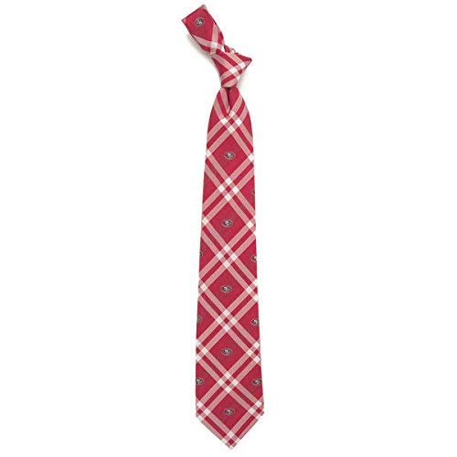 Eagles Wings NFL San Francisco 49ers Men's Woven Polyester Rhodes Necktie, One Size, Multicolor