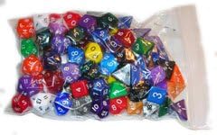 Roleplayers Dice Bulk Pack - over 100 mixed poly Dice