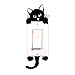 Franterd Cat,Wall Stickers, Light Switch Decor Decals, Art Mural Baby Nursery Room