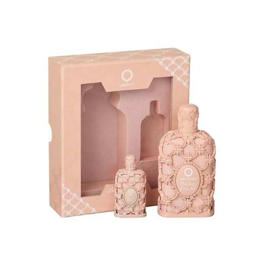 Orientica Rose Eclat 2 Pc Gift Set Eau De Parfum – Rose, Fruity, Bergamot, Peach Blossom, Musk, Amber - Arabic Floral Perfume for Women & Men - Arabic Perfume Gifts for Women & Men