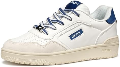 J WASHIBA Boy D - Scarpe da Ginnastica Bambino, White/Navy,