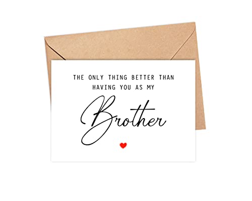 The Only Thing Better Than Having You As My Brother ...Is Our Baby Having You For An Uncle - Pregnancy Announcement Greeting Card - Brother Card - We're Pregnant Card - Father's Day Gift