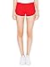 American Apparel Women's Interlock Running Short Size S Red/White