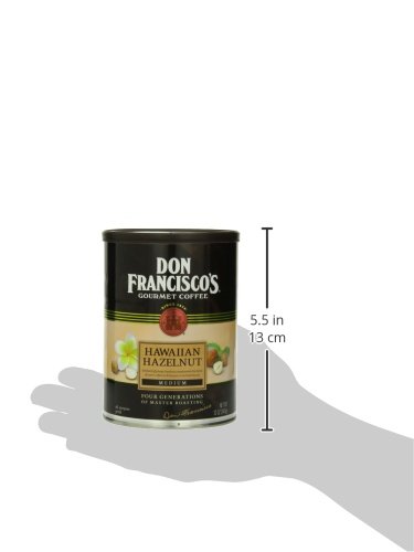 Don Francisco's Hawaiian Hazelnut Coffee, Medium Roast, 12 oz Can - Image 10