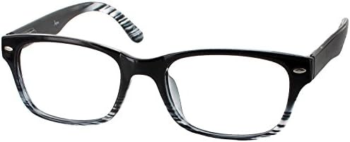 Get Smart Single Vision Full Frame Designer Reading Glasses, Phoneshoe Black, +2.00