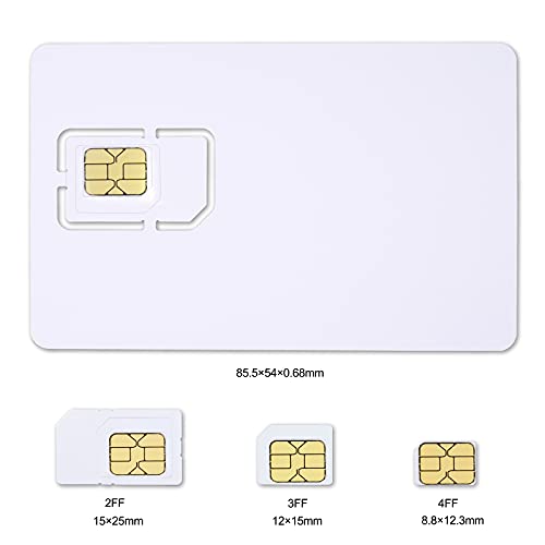 XCRFID Writable Programmable Blank LTE SIM Card 4G Nano Micro SIM (5pcs)
