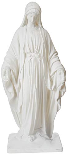 Emsco Group 2290W Virgin Mary Statue - Natural Stone Appearance - Made of Resin - Lightweight - 34