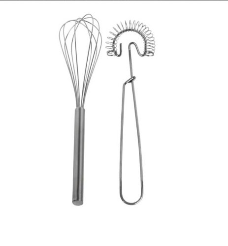 Ikea 2 Pc Kitchen Hand Whisk Utensil Set Stainless Steel Sauces Gravy Whipping Gadget Stirrer